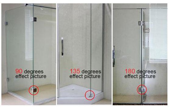 淋浴房玻璃门合页多角度合理使用
